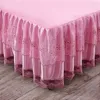 Bed Skirt 1 lace bedding2 pillowcases bedding Solid three piece lace bedding lace home products 230410