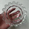 Ljuskrona kristall 2 st/parti 130x50mm europeisk stil lampa transparent arm blomma glas skål bricka belysningstillbehör