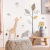 Naklejki ścienne Czech kreskówki Lion żyrafa zwierzę domowe chmurowe naklejka na ścianę klejnotka winylowa ścienna twórca kalkomanina pokój dziecięcy dekoracja domu 230410