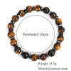 Charm Armbänder Tigerauge Stein Armband mit Hämatit Perlen für Frauen Yoga Energie elastische handgemachte Mann Schmuck