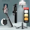 Selfie Monopods Mini Bluetooth Selfie Stick Tripé Monopé Portátil com Controle Remoto do Obturador de Luz de Preenchimento para Android iPhone Smartphone Q231109