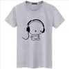 Magliette da uomo Moda di alta qualità Auricolare Cartoon stampato Camicia casual T-shirt da uomo di marca T-shirt in cotone Plus Size 5XL