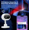 Caméra IP de surveillance A4 WiFi 1080P HD Vision nocturne Détection de mouvement Caméra de vidéosurveillance intelligente Audio bidirectionnel Moniteur pour bébé Caméras de sécurité à domicile