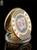 Brisbane Playapl Gold Plated Souvenir Coin Craft Collection Poker Card Guard With Capsule Display9532799