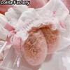 Ear Muffs Japanese Lace Lolita Earmuffs Girl Sweet Woman Plush Warm in Autumn and Winter Lovely Daily Kids 231109