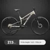 자전거 페달 27.5 산악 자전거 소프트 테일 내리막 자전거 더블 댐핑 30/33 스피드 산악 자전거 유압 디스크 브레이크 M230410