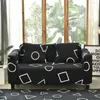 Chair Covers Geometry Style Plaid On The Sofa Cover Extendable For Home Adjustable Sofas Decor Custom Elastic