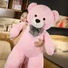 Plüschpuppen Riese 105 130 cm Weiche Teddybärspielzeug Weiß Rosa Braun Super Großes Umarmungskissen Tierkissen Kindergeburtstagsgeschenk 231109