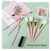 Makeup Brushes Yameni10pcs Luxury Animal Hair Makeup Borstes Set Foundation Blush Powder Eyes Cosmetic Brush Soft Fiber Make Up Beauty Tools Q231110