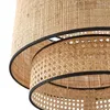 Kolye lambaları Modern Rattan Avize Japon tarzı bambu restoran kumaş lamba yatak odası oturma odası Güneydoğu Asya LED Işık