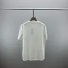 夏の新しい短袖Tシャツダブルヤーンファブリックステレオレターシャツ女性メンズラウンドネックTシャツオリジナルスウェットシャツポロシャツH66f4