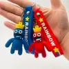 Creative Cartoon Rainbow Friends Action Figure Keychain Bag Pendant Mouth Water Monster Keychain Söt nyckelring