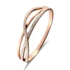 Braccialetto Arrivo 316 Acciaio Inossidabile Oro Rosa Cristalli Primavera Bracciali Gioielli Senza Nichel Per Le Donne Regalo Amante Braccialetto