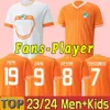 2023 Côte d'Ivoire Soccer Jerseys Équipe nationale de football KESSIE ZAHA 23 24 Côte d'Ivoire Chemises de football CORNET DROGBA Hommes Uniformes Enfants Kits Chaussettes Ensembles complets