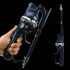 Båtfiskespäng Portable Carp Foldble Fishing Rod 134cm Folding Fishing Lure Rod Telescop Fighing Pole Reel Combo med fiskelinje 231109