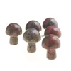 Pedras de 2 cm de espessura de espessura de cristal esculpido mini cogumelo cura reiki estátua mineral ornamento decoração de casa mistura de presentes coloridas dhgarden dhwf4