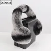 耳のマフは本物の毛皮のイヤーマフ冬ロシアの女性温かい本物のレックスラビットファーイヤマフファッション素敵なナチュラルファーイヤフロール卸売小売231109