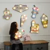 American Modern Ice Cream LED Light Metal målning Creative Wall Decoration Hanger Coffee Shop Bar Shop Wall Decoration LT627