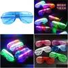 Sunglasses Blinds Sparkling Glasses Led 3 Light Bar Ball Event Party Props Drop Delivery Fashion Accessories Dhlx2