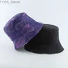 Wide Brim Hats Bucket Hats 2020 New Fashion Starry Night Painting Fisherman Hat Harajuku Reversible Bucket Hats For Women Men Hip Hop Bob Gorro Fishing Cap YQ231110