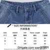 Jeans feminino harajuku jeans de carga impressa y2k azul escuro marrom high sterewear 90