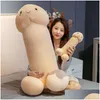 Animaux en peluche en peluche prient pour un jouet en peluche Long Dingding, oreiller drôle, cadeau de sculpture de sable, poupée de palourde de jambe de petit ami, livraison directe à Dhowa