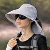 Chapeaux à large bord Chapeau de godet Visière anti-boulochage Toucher la peau Anti-UV Trendy Lady Léger Cool Sun