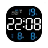 Wall Clocks Large Display Digital LED Clock Alarm With Temperature And Calendar Smart Brightness Modern Home Decor