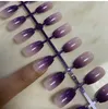 False Nails Nail Salon levererar balett Kort saker Tillbehör Stylist Gradient Manicure Lime Artificial Tips