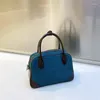 Sacos de noite coreano falso camurça travesseiro para mulheres bolsas de designer de luxo e bolsas 2023 em alça superior emenda pequena bolsa de ombro