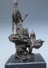 Mermaid Hold Pearl Sit On The Rock Pure Bronze Statue01235890897