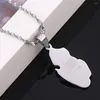 Pendant Necklaces Stainless Steel Trendy Qatar Country Map Necklace State Of Jewelry