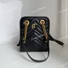 Topp Luxurys Designers Mini Fashion Bags äkta läderkvinnor axelväska bokstav handväskor byter plånböcker klassiska kvinnor crossbody afton bagss berömda varumärke väska