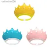 Czapki prysznicowe Corpo Crown Crown Crown Baby Shower Ucha wodoodporna dla ochrony kapelusz dla niemowlęcia dziewczyna chłopiec regulowany rozmiar tarczy 231110