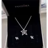 Pandoras Necklace s925 Silver Ocean Heart Necklace Hot Air Balloon Necklace Light Luxury Valentine's Day Gift pandoras box charms necklace pandoras luxury Jewelry