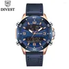 Relojes de pulsera Relojes de marca Divest para hombre Top Luxury Sport Military Waterproof Quartz LED Digital Analog Alarm Clock Relogios originales