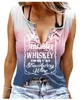 Camisoles Tanks glatt wie Tennessee Whiskey Sweet Strawberry Wine Can Top ist weiblich Sexy Vneck T-Shirt Country Music Short Sleeve 230410