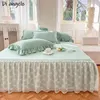 Bed Skirt Solid lace bedding French pillowcase beige mattress cover bedding King's home decoration textiles multiple sizes multiple colors #/ 230410