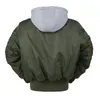 Herren Daunenparkas Dicke Ma1 Winter Bomberjacke Männer Militär mit Kapuze Vintage Oversize Pilot Mäntel Mann MA1 Hip Hop Windjacke Plus Größe 231110