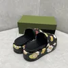 Frauen-Tierdruck-Gummi-Slide-Sandale Designer-Slipper-Plattform-Sandalen, die Luxus-Damen-Flip-Flops-Schuhe mit Box drucken