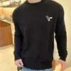 Kadın Sweaters Designer P Family High Edition Yeni Yuvarlak Boyun Sweater 55 Kaşmir Klasik Çok Yönlü Tpte