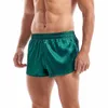 Caleçons Satin Sous-Vêtements Boxers Hommes Sexy Boxer Briefs Lisse Soie Pyjama Shorts Lâche Split Homme Salon Boxershorts Maison Sommeil Bas 230410