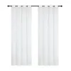 Cortina 1/2/4 Painéis Triagem de janela Gaze Sala de tule de estar cortina pura personalizar tratamento de padrão de folha de painel D30