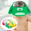 Cuffie da doccia Ragazzi Ragazze Protezione per gli occhi regolabile Protezione per le orecchie Lavaggio portatile Scudo per capelli Cuffia per shampoo Visiera da bagno Baby Shower HatL231110