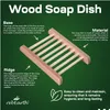 Soap Dishes Bamboo Wood Soap Dish Savers Soaps Holder For Bathroom Keep Bars Dry Clean Easy Cleaning Drop Delivery Home Garden Bath Ba Dhcmr