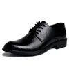 Chaussures habillées en cuir verni pour hommes, bout carré, haut de gamme, formel, respirant, confortable, Oxfords