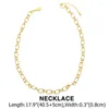 Łańcuchy Flola złoty kolor Naszyjniki krótkie łańcuch dławiki dla mężczyzn kobiety grube o bioder biżuteria hurtowa nkeb657