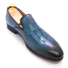 Designer Fashion Mens Loafers Leather Handmade Black Brown Casual Business Dress Shoes Party Wedding Men's Footwear Plus Size 38-47