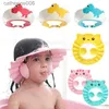 Zakręty prysznicowe Regulowane Baby Shower Hat Toddler Fair Wash Kapelusz dla dzieci ochrona ucha Bezpieczne dzieci szampon kąpiel prysznic ochrona głowica 231110