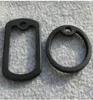 Silenziatori in silicone nero da 100 pezzi per piastrine per cani militari Silenziatori per targhette per cani in gomma Forme quadrate e circolari4096924